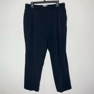 BB Dakota Black Pleated Front Trouser Pants Slacks Dress Pants Career Wear L